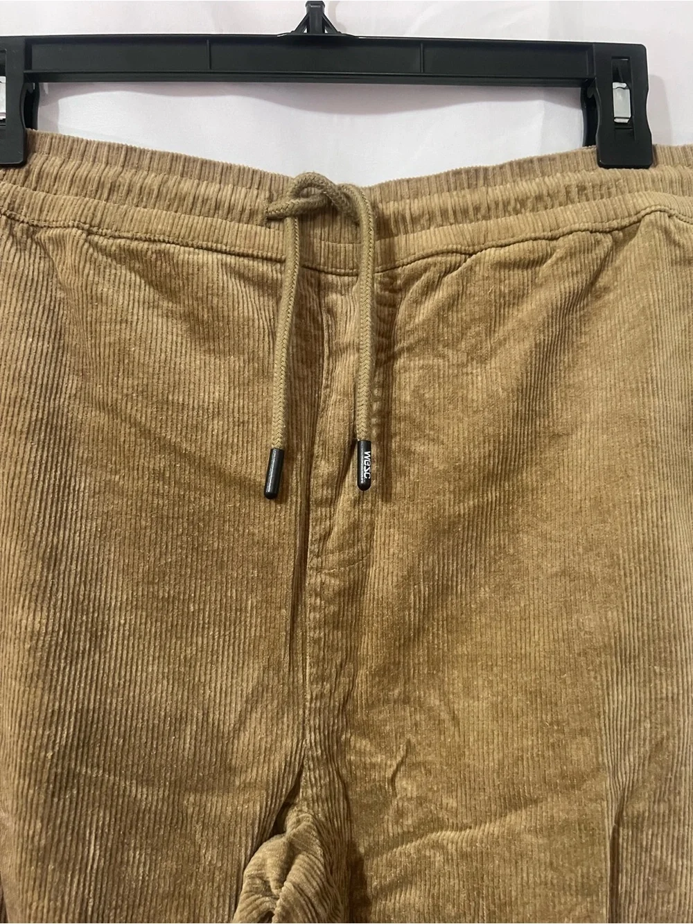 Wesc Men's Brown Corduroy Cargo Pants with Drawstring